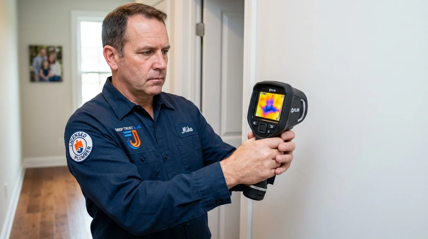 Thermal imaging leak detection by Johns Plumbing LLC in Scotland